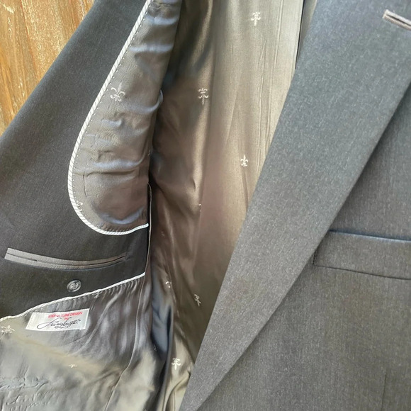 Franco‎ Lanzetti Dark Grey Men’s Blazer Sport Coat 44L excellent condition - Picture 7 of 14